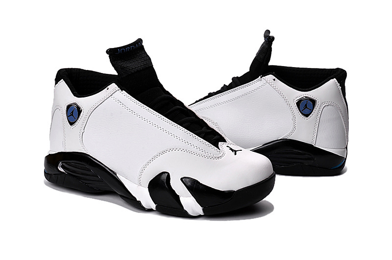Air Jordan 14 White Black Royal Blue Shoes For Sale